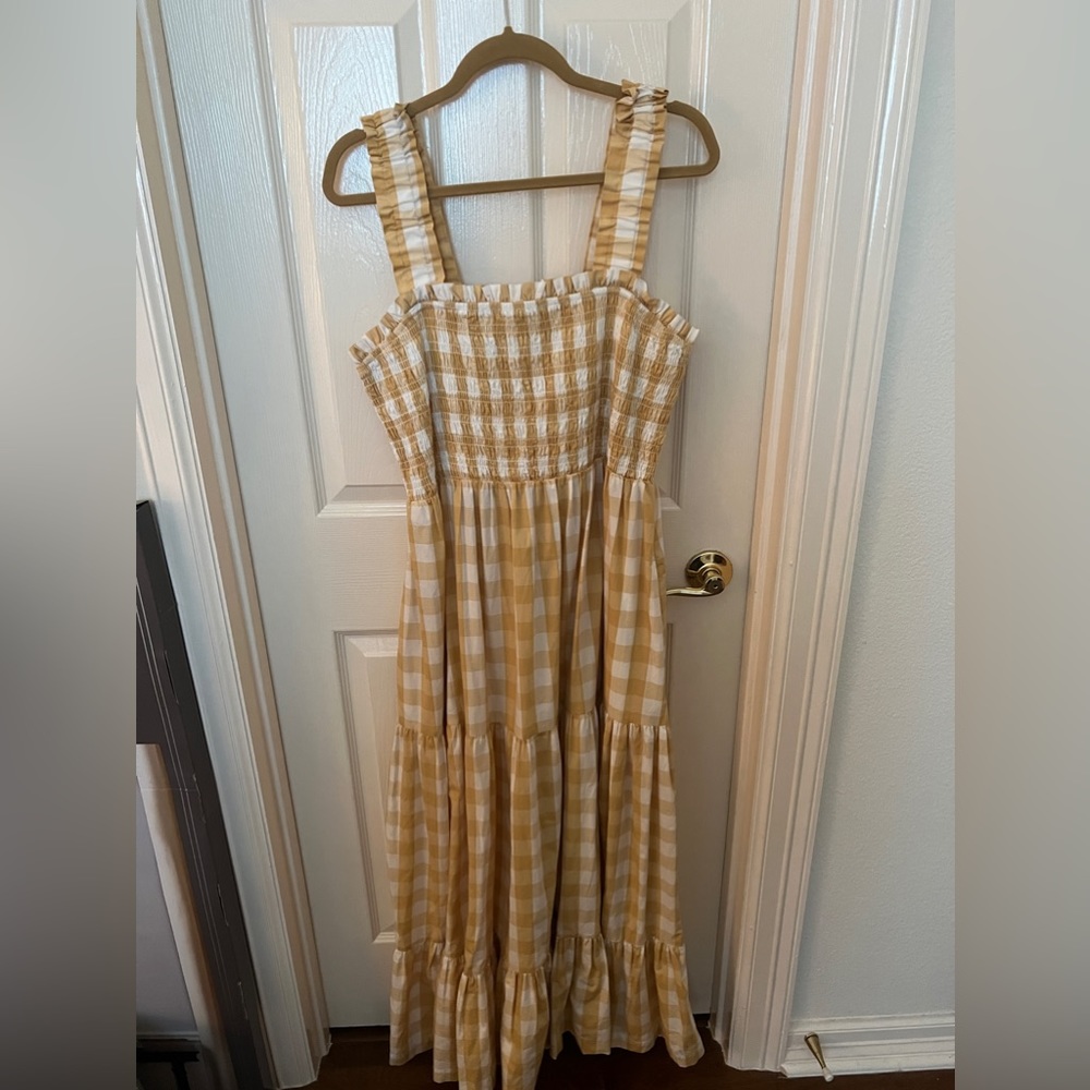 Abercrombie gingham maxi, XXL